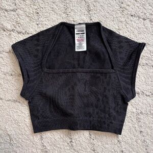 Gymshark Adapt x whitney Animal Seamless Crop top